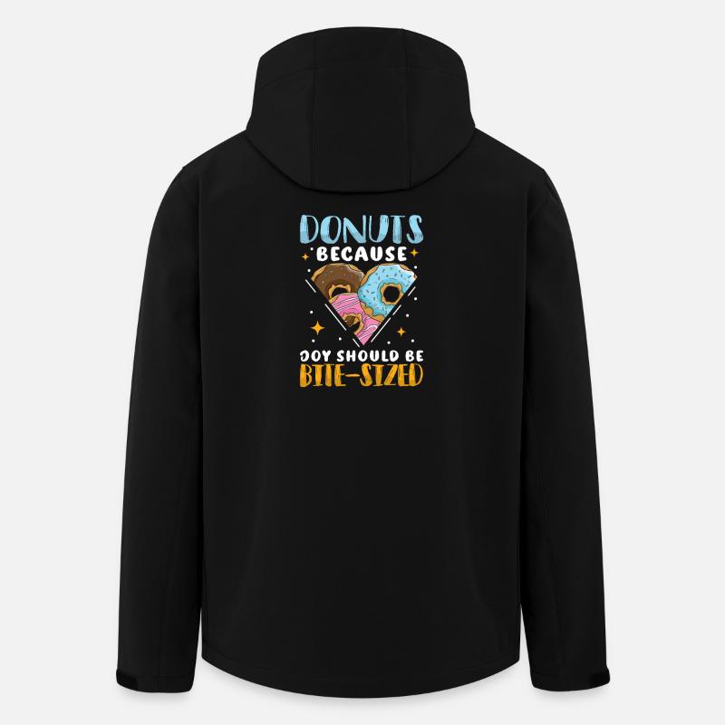 Restauration rapide en donuts - Veste softshell homme en polyester recyclé Stanley/Stella - noir