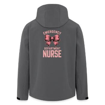 Emergency Room Sayings Gift for Caregivers - Men’s Recycled Softshell Jacket by Stanley/Stella - black - Back - AI Model Male 185 light (185cm)