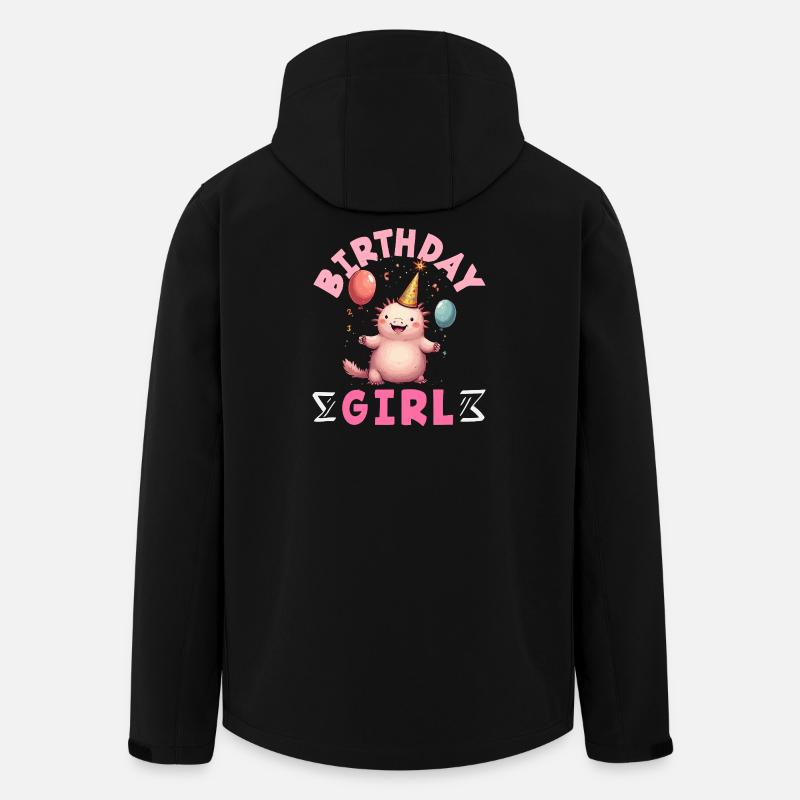 Cute Axolotl Kawaii Axolotl Lover - Men’s Recycled Softshell Jacket by Stanley/Stella - black