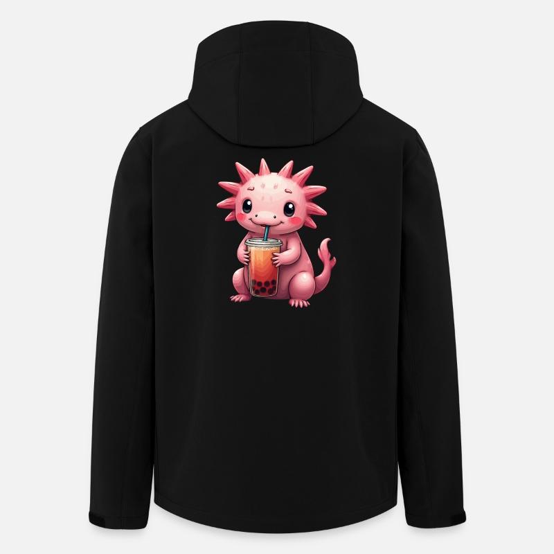Cute Axolotl Kawaii Axolotl Lover - Men’s Recycled Softshell Jacket by Stanley/Stella - black