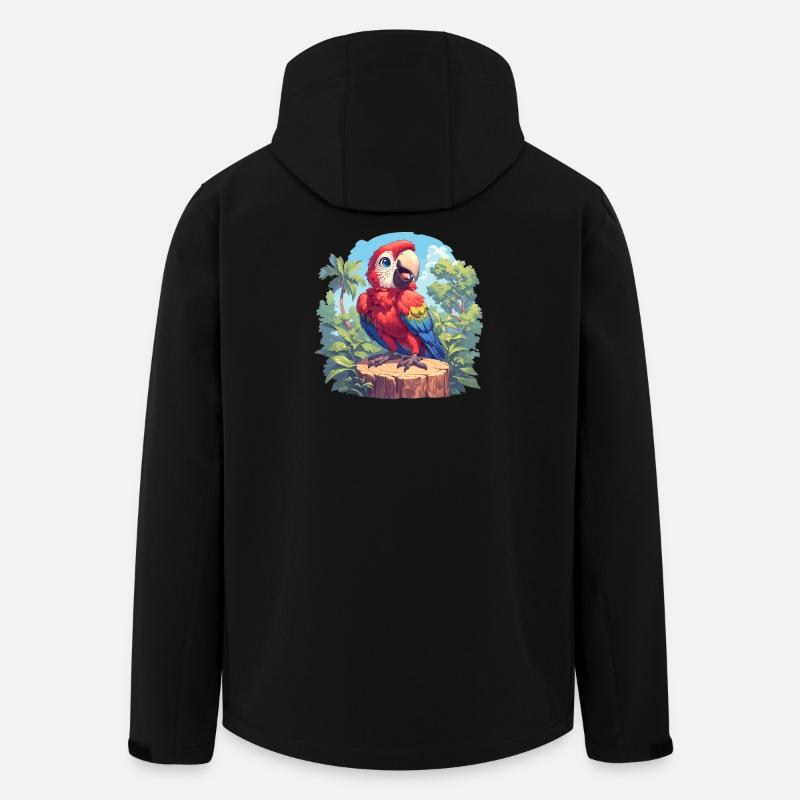 L’ère de l’ara - Veste softshell homme en polyester recyclé Stanley/Stella - noir