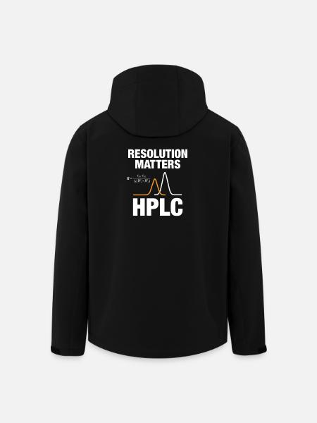 HPLC Peak Resolution Performance Chromatography - Men’s Recycled Softshell Jacket by Stanley/Stella - black