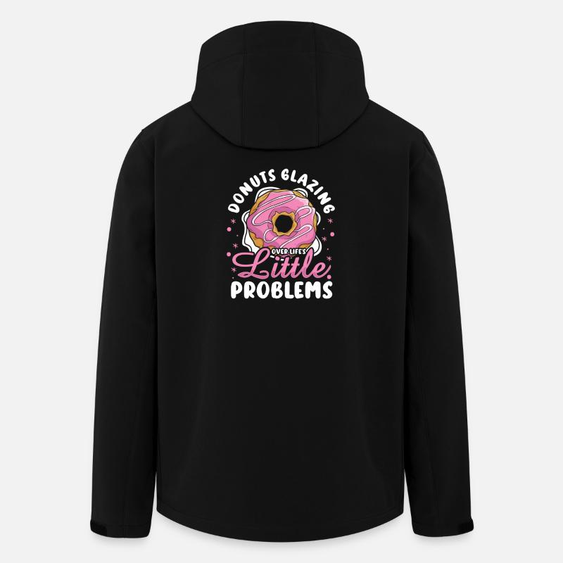Restauration rapide en donuts - Veste softshell homme en polyester recyclé Stanley/Stella - noir