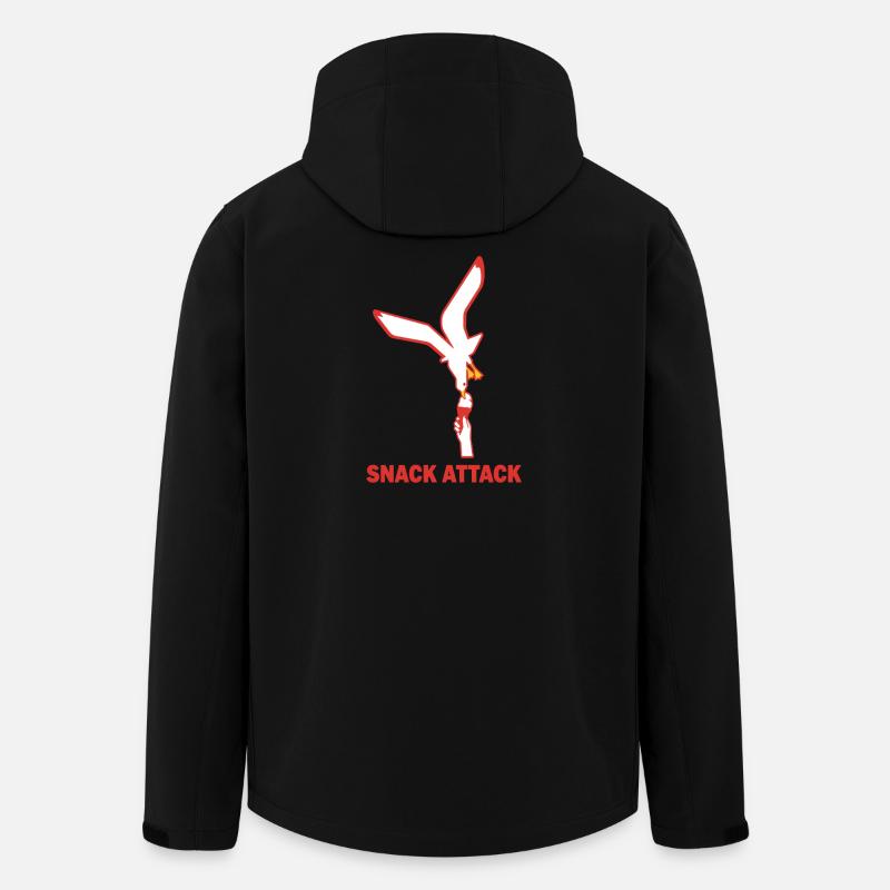 Snack Attack Möwe Eis - Recycelte Männer Softshell-Jacke von Stanley/Stella - Schwarz