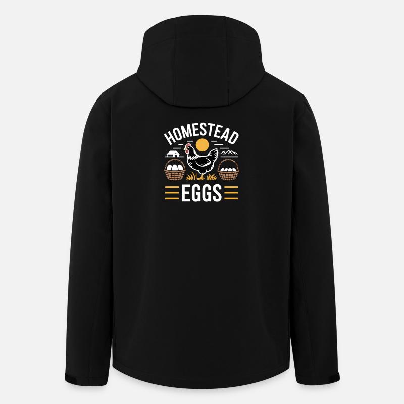 Homestead Eggs Chicken Holder Chicken - Men’s Recycled Softshell Jacket by Stanley/Stella - black