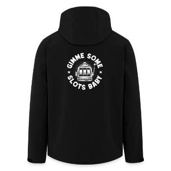 Casino Gambler Gimme Some Slots Baby Gambling - Recycelte Männer Softshell-Jacke von Stanley/Stella - Schwarz - Hinten - AI Model Male 185 light (185cm)