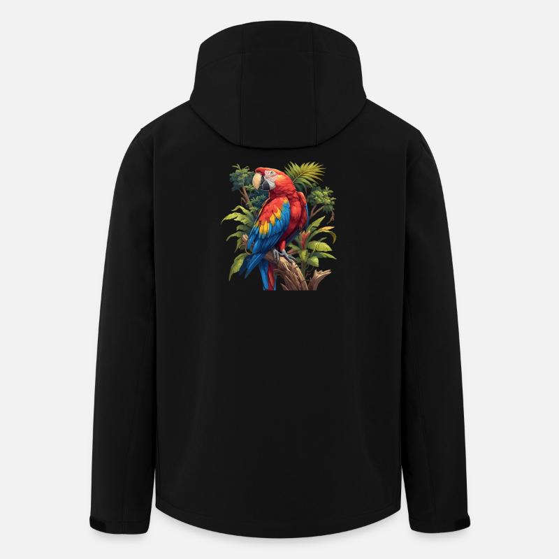 Macaw's Era - Men’s Recycled Softshell Jacket by Stanley/Stella - black