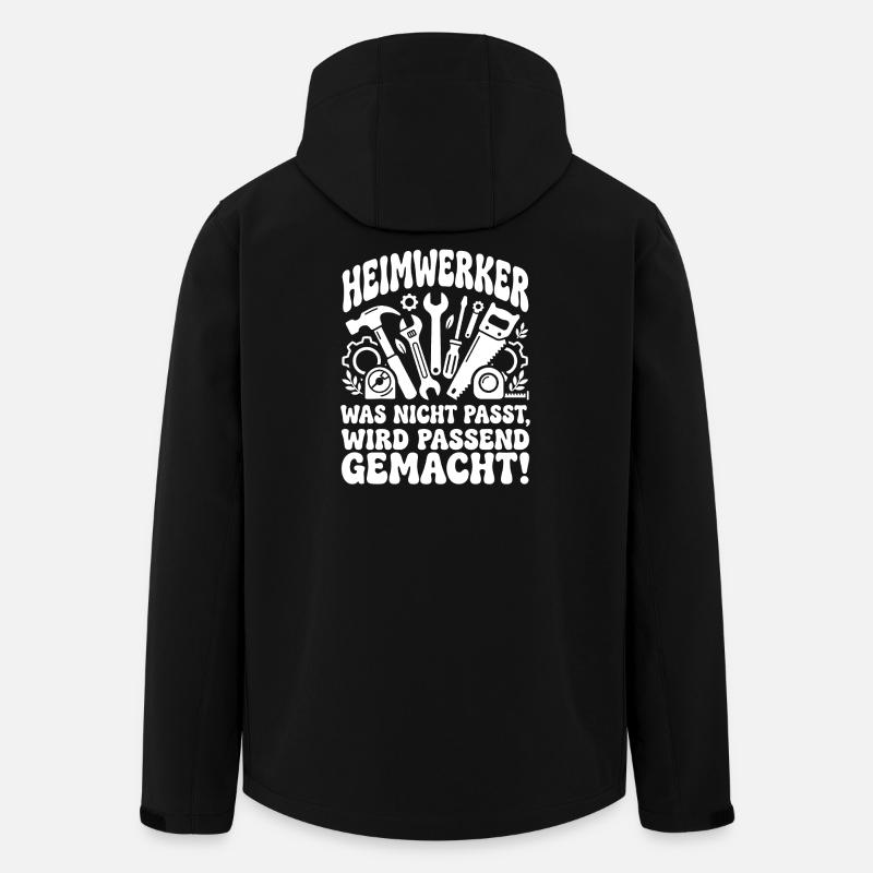Heimwerker Spruch Werkzeug-Chaos - Recycelte Männer Softshell-Jacke von Stanley/Stella - Schwarz