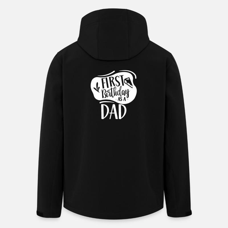 First Birthday as Dad - Men’s Recycled Softshell Jacket by Stanley/Stella - black