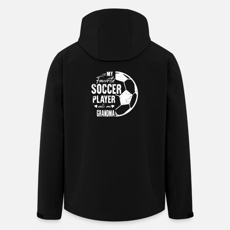 Ma grand-mère préférée du foot - Veste softshell homme en polyester recyclé Stanley/Stella - noir