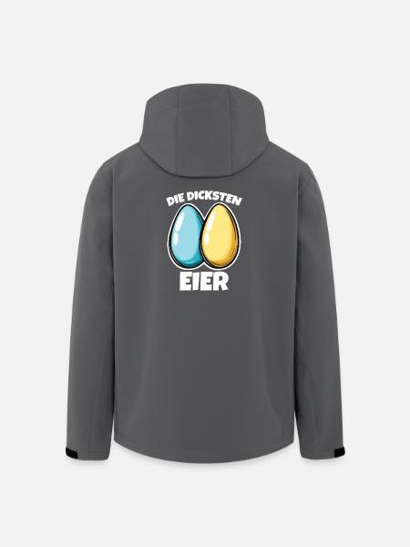 Dicke Eier die dicksten Eier Ostereier - Recycelte Männer Softshell-Jacke von Stanley/Stella - Schwarz