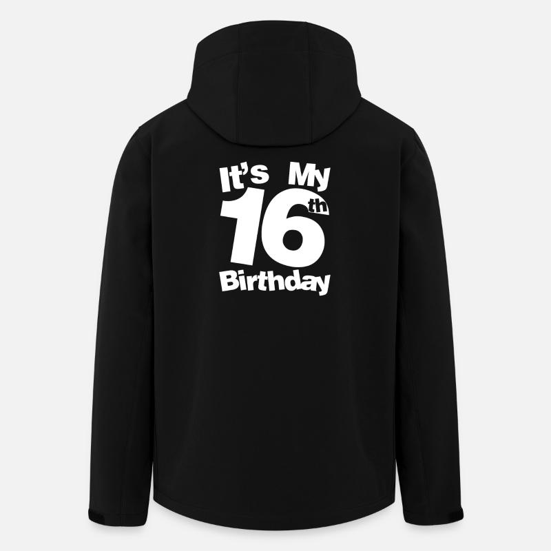 Its My 16th Birthday - Men’s Recycled Softshell Jacket by Stanley/Stella - black
