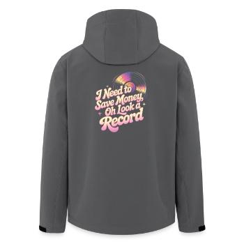 Je dois économiser de l’argent – oh, regarde, un bruit - Veste softshell homme en polyester recyclé Stanley/Stella - noir - Dos - AI Model Male 185 light (185cm)