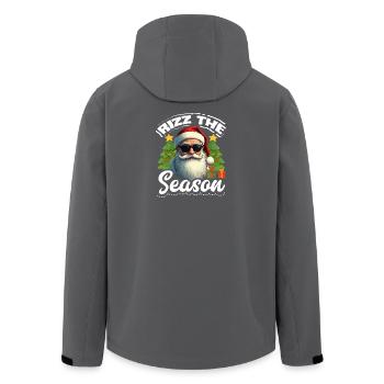 Rizz The Season Cool Santa Weihnachten Meme - Recycelte Männer Softshell-Jacke von Stanley/Stella - Schwarz - Hinten - AI Model Male 185 light (185cm)