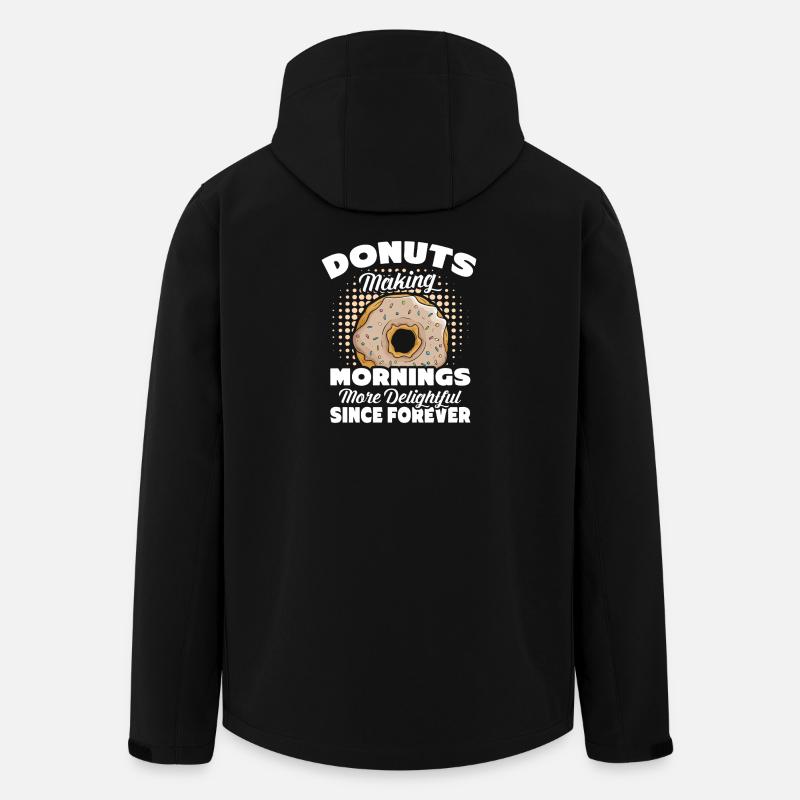 Restauration rapide en donuts - Veste softshell homme en polyester recyclé Stanley/Stella - noir