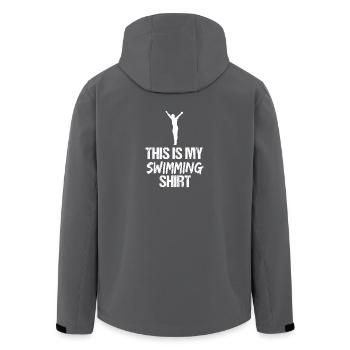Voici ma silhouette de nageuse drôle de maillot de bain - Veste softshell homme en polyester recyclé Stanley/Stella - charbon - Dos - AI Model Male 185 light (185cm)