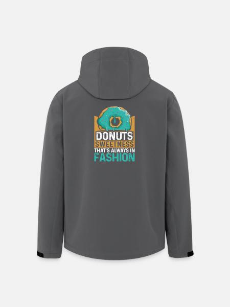 Restauration rapide en donuts - Veste softshell homme en polyester recyclé Stanley/Stella - noir