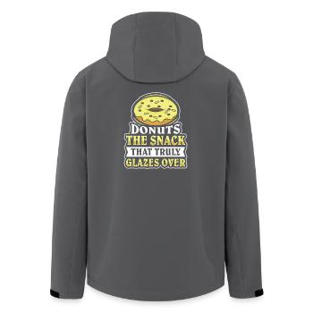 Restauration rapide en donuts - Veste softshell homme en polyester recyclé Stanley/Stella - charbon - Dos - AI Model Male 185 light (185cm)