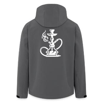 Shisha Hookah - Recycelte Männer Softshell-Jacke von Stanley/Stella - Schwarz - Hinten - AI Model Male 185 light (185cm)