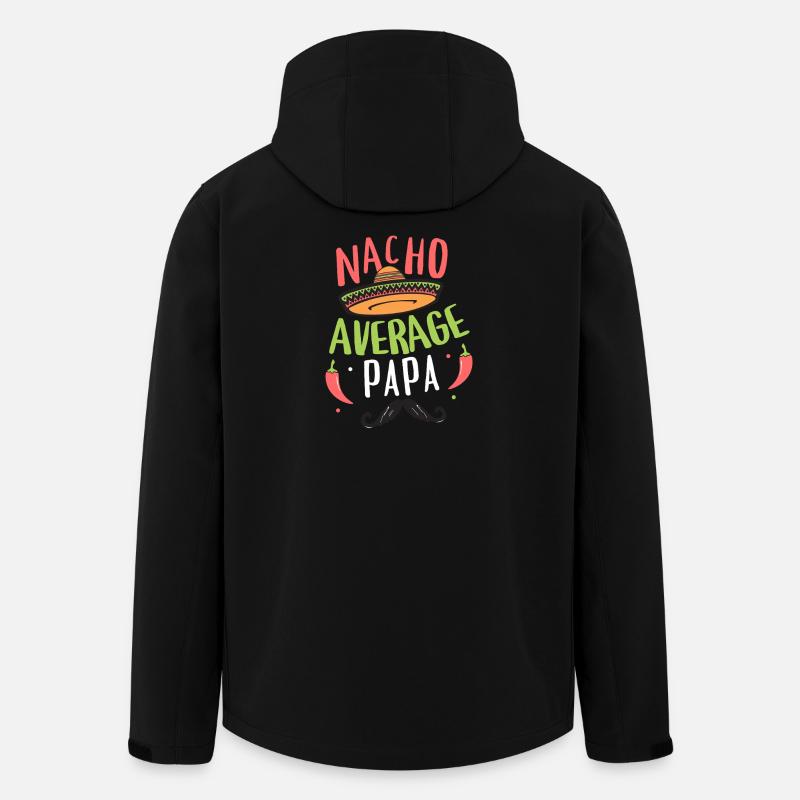 Nacho Durchschnittspapa - Recycelte Männer Softshell-Jacke von Stanley/Stella - Schwarz