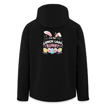 I'm Lunch Lady Bunny Sweet Easter - Men’s Recycled Softshell Jacket by Stanley/Stella - black - Back - AI Model Male 185 light (185cm)