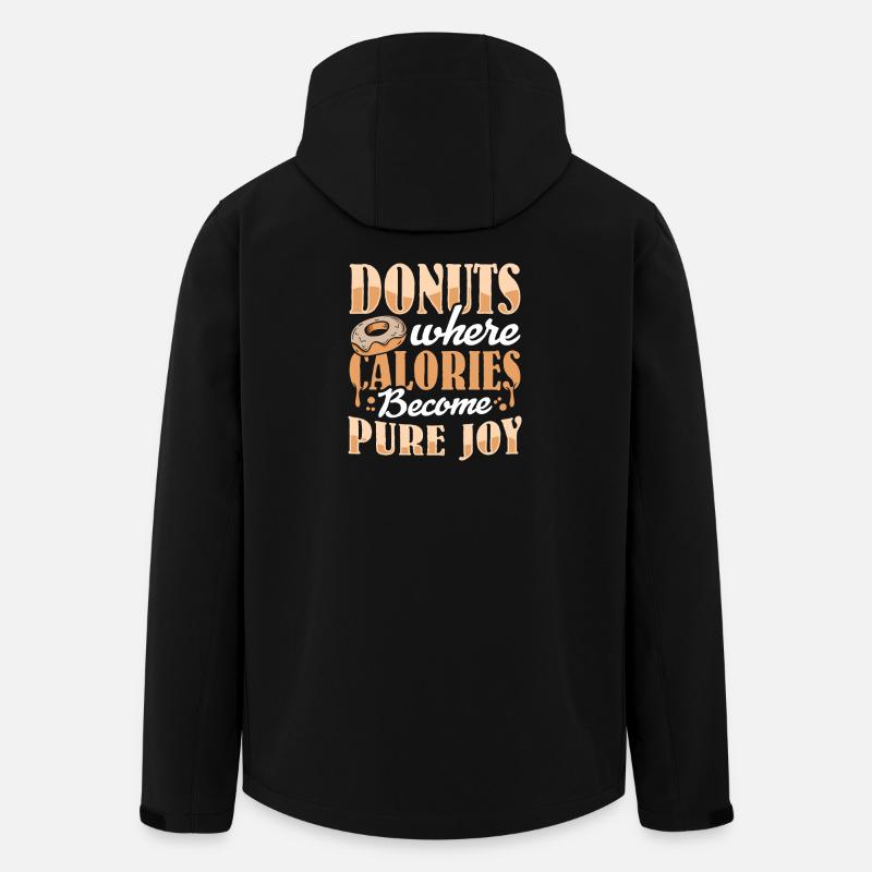 Restauration rapide en donuts - Veste softshell homme en polyester recyclé Stanley/Stella - noir