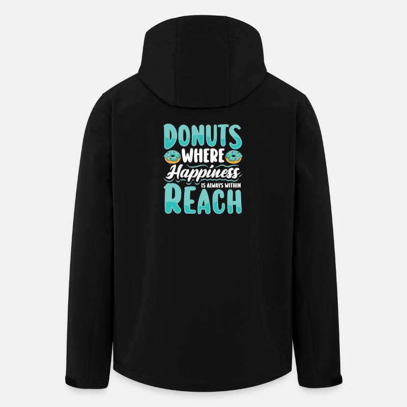 Restauration rapide en donuts - Veste softshell homme en polyester recyclé Stanley/Stella - noir