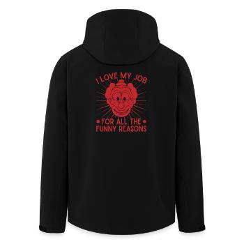 Clown I Love My Job Me Circus Performer Gift Idea - Recycelte Männer Softshell-Jacke von Stanley/Stella - Schwarz - Hinten - AI Model Male 185 light (185cm)