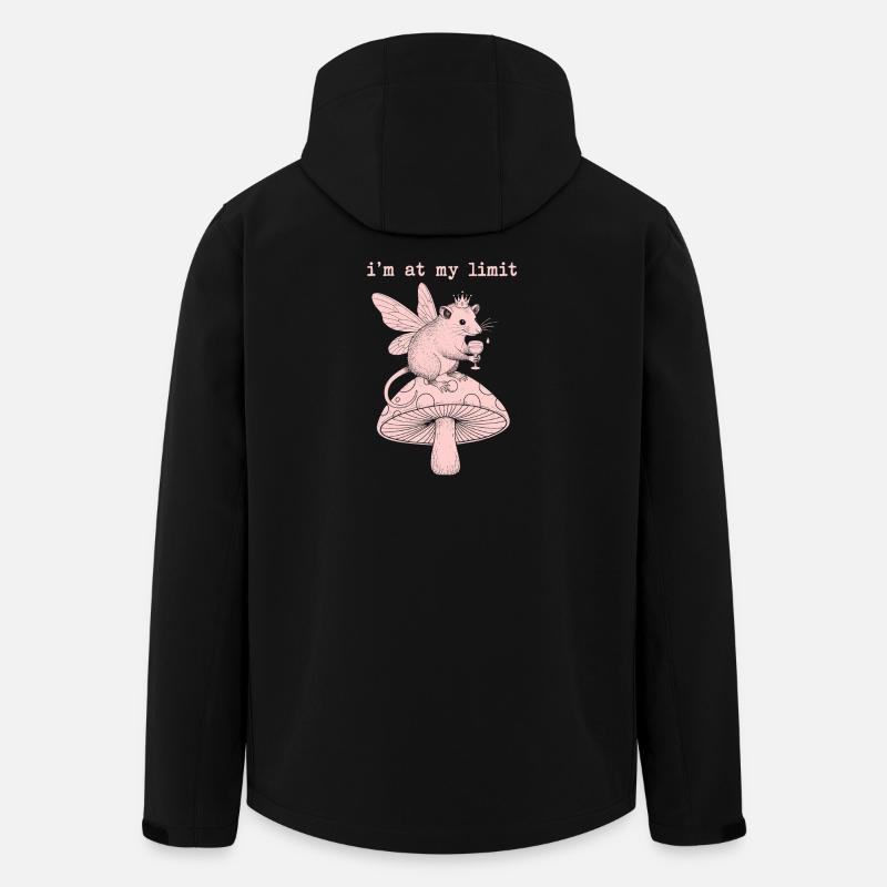Fée Limite sur Champignon - Veste softshell homme en polyester recyclé Stanley/Stella - noir