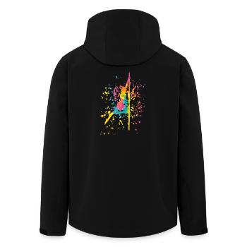 Pole Dance Bar Fitness Women Pole Dance - Men’s Recycled Softshell Jacket by Stanley/Stella - black - Back - AI Model Male 185 light (185cm)