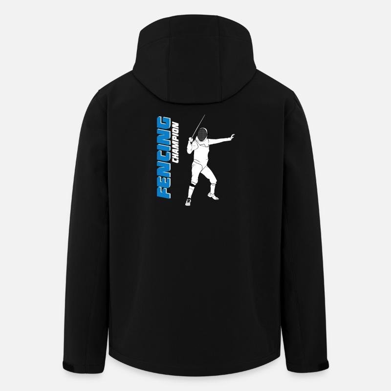 Fencing - Fechten - Fechter - Fechtkampf - Recycelte Männer Softshell-Jacke von Stanley/Stella - Schwarz