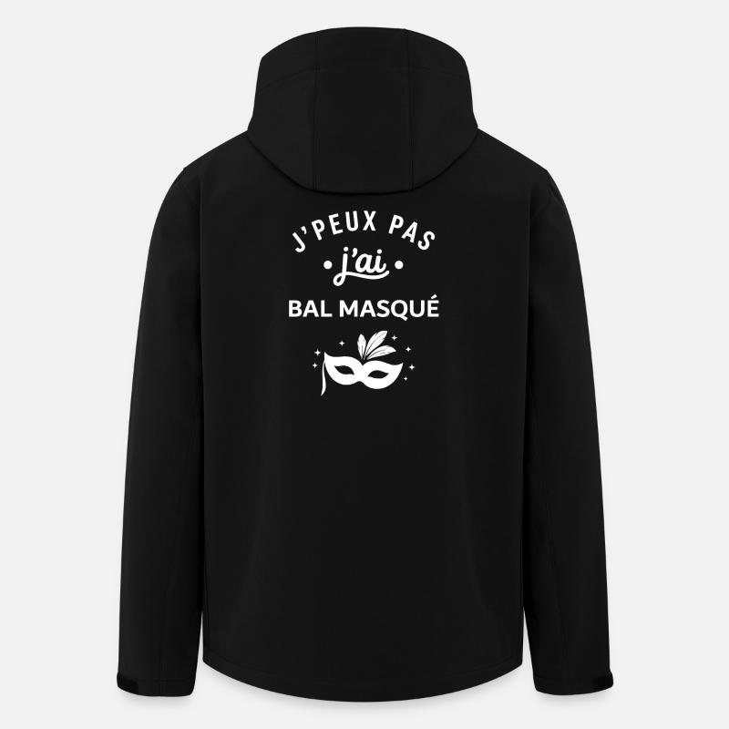 J'peux pas j'ai bal masqué - Veste softshell homme en polyester recyclé Stanley/Stella - noir