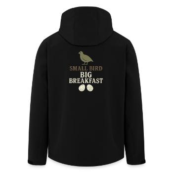 Quail Keeper Quail Farmer Backyard Quail - Men’s Recycled Softshell Jacket by Stanley/Stella - black - Back - AI Model Male 185 light (185cm)