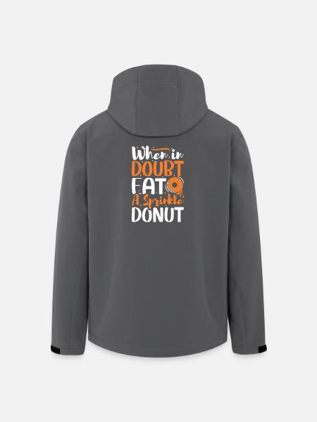 Restauration rapide en donuts - Veste softshell homme en polyester recyclé Stanley/Stella - noir