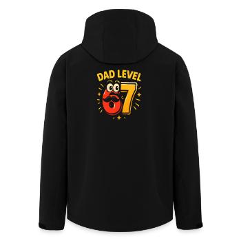 Dad Level 67 Six Seven Meme Father Dad Humor - Men’s Recycled Softshell Jacket by Stanley/Stella - black - Back - AI Model Male 185 light (185cm)