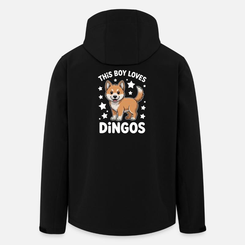 Dingo Sprüche Dingos Lustiges Dingo Geschenk - Recycelte Männer Softshell-Jacke von Stanley/Stella - Schwarz