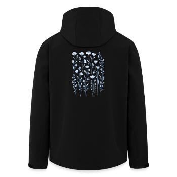 Jardin de fleurs sauvages vintage Flower Women - Veste softshell homme en polyester recyclé Stanley/Stella - noir - Dos - AI Model Male 185 light (185cm)