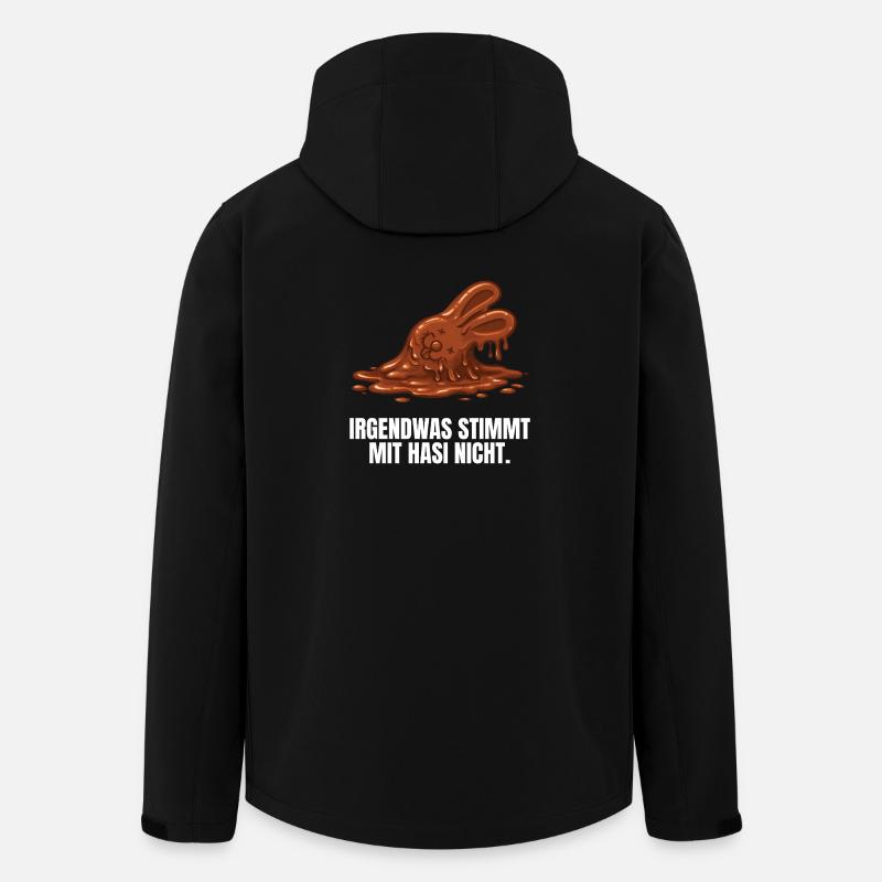 Hasi Ostern Schokohase lustig - Recycelte Männer Softshell-Jacke von Stanley/Stella - Schwarz