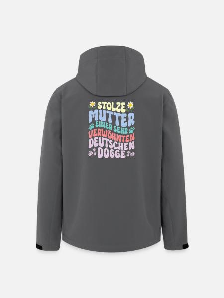 Stolze Hundemama einer Dogge - Recycelte Männer Softshell-Jacke von Stanley/Stella - Schwarz