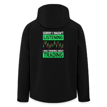Désolé de ne pas avoir écouté les traders boursiers - Veste softshell homme en polyester recyclé Stanley/Stella - noir - Dos - AI Model Male 185 light (185cm)