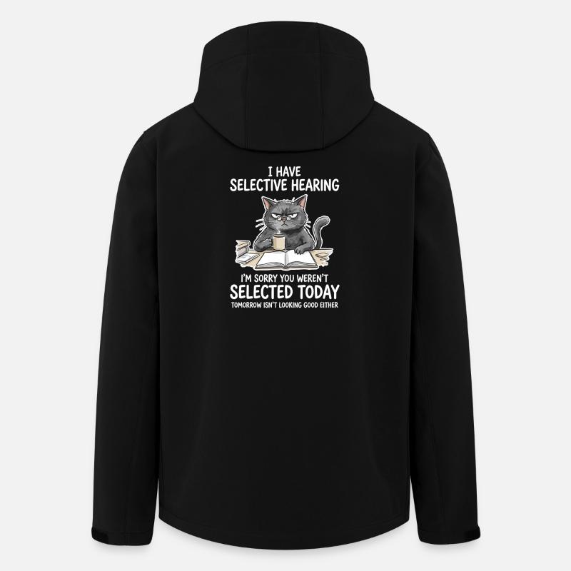 Grummelkat Learning Humor Motif - Men’s Recycled Softshell Jacket by Stanley/Stella - black