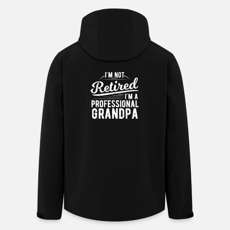 Grand-père professionnel non retraité - Veste softshell homme en polyester recyclé Stanley/Stella - noir