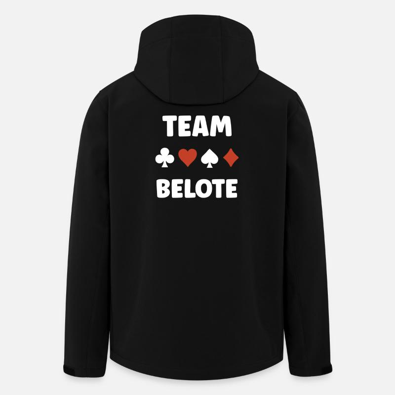 belote - Veste softshell homme en polyester recyclé Stanley/Stella - noir