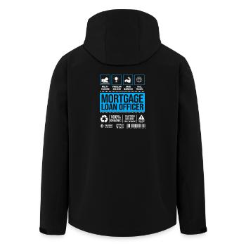 Schulden Hypothek Eigentumswohnung - Recycelte Männer Softshell-Jacke von Stanley/Stella - Schwarz - Hinten - AI Model Male 185 light (185cm)