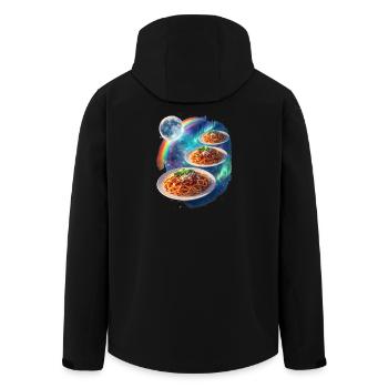 Galaxie Cosmic Pasta - Veste softshell homme en polyester recyclé Stanley/Stella - noir - Dos - AI Model Male 185 light (185cm)