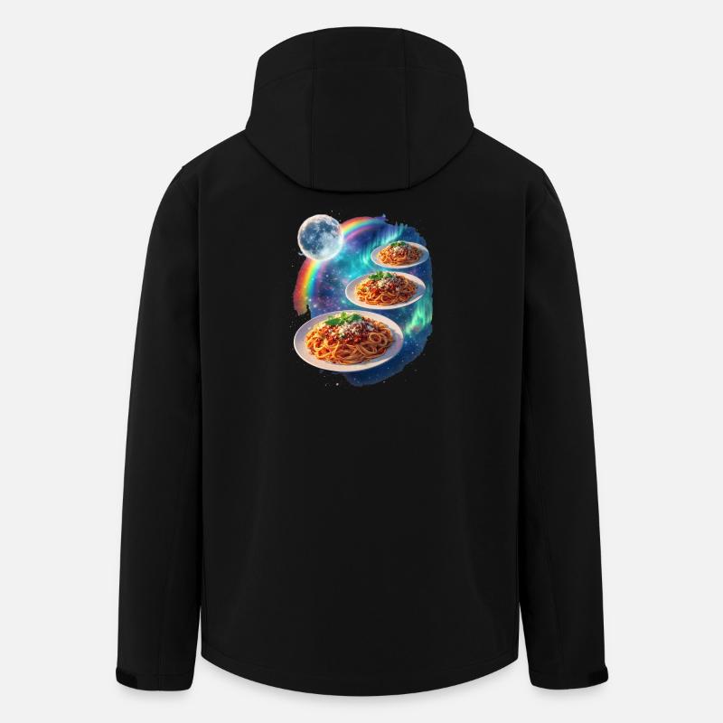 Kosmische Pasta Galaxie - Recycelte Männer Softshell-Jacke von Stanley/Stella - Schwarz
