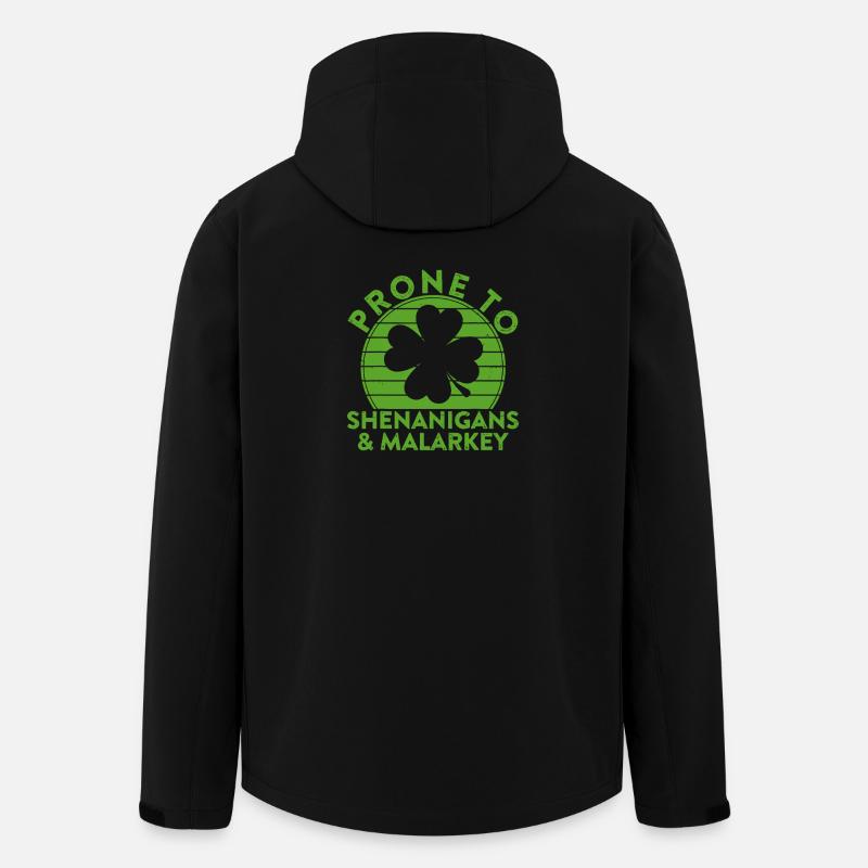 Shenanigans & Malarkey Shamrock Tee - Men’s Recycled Softshell Jacket by Stanley/Stella - black