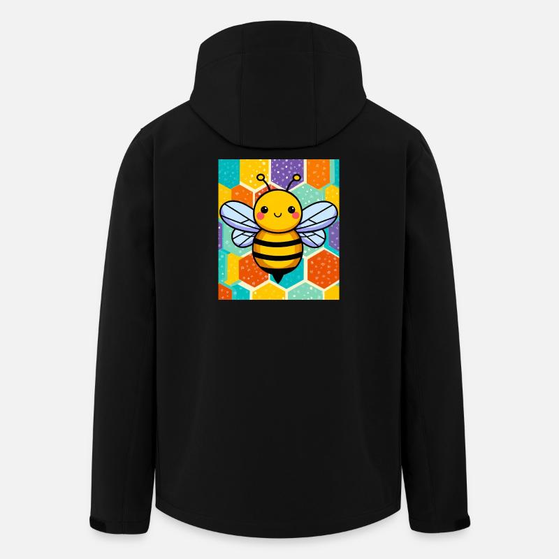 bee - Men’s Recycled Softshell Jacket by Stanley/Stella - black