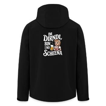 Dirndl Bierfest Charm - Recycelte Männer Softshell-Jacke von Stanley/Stella - Schwarz - Hinten - AI Model Male 185 light (185cm)