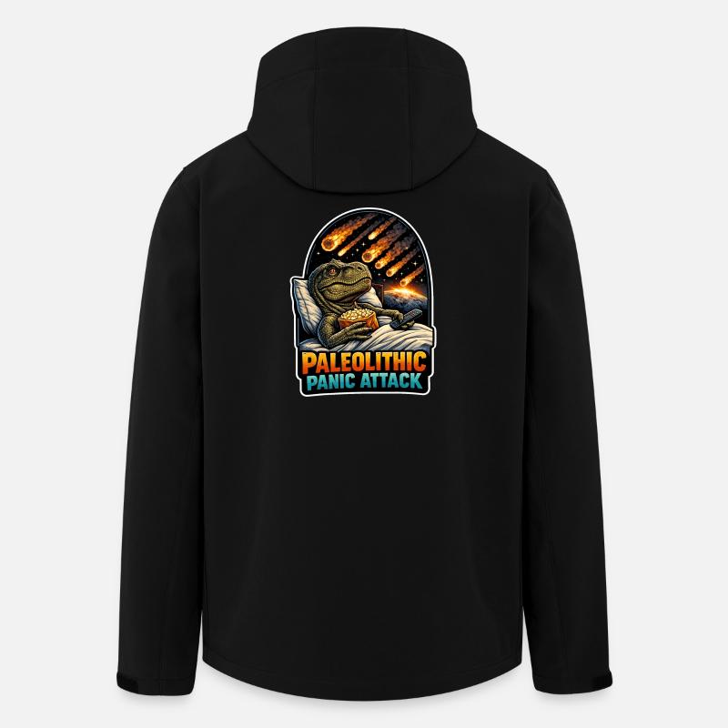 Dinosaure emo, Dino triste, Émotif - Veste softshell homme en polyester recyclé Stanley/Stella - noir